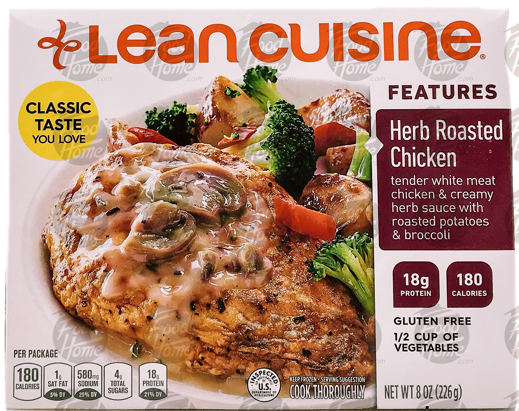 Stouffer's Lean Cuisine comfort; herb roasted chicken with roasted potatoes & broccoli florets, gluten free Full-Size Picture